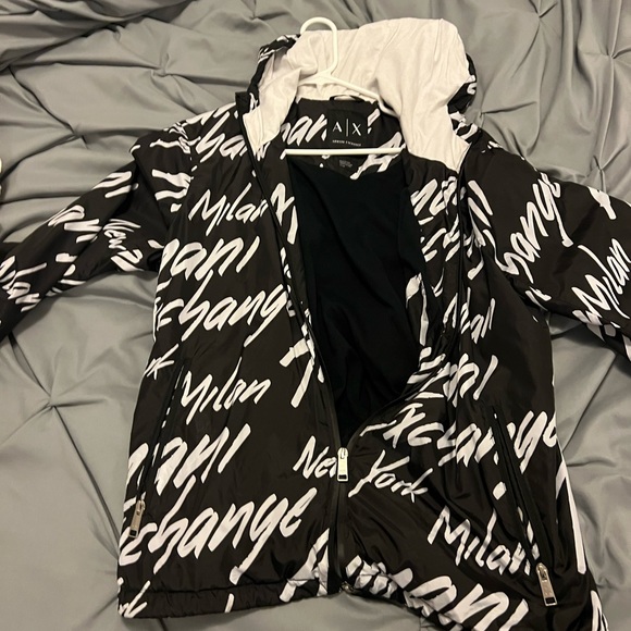 Armani and Exchange Zip Up Jacket Size Large - Picture 2 of 2